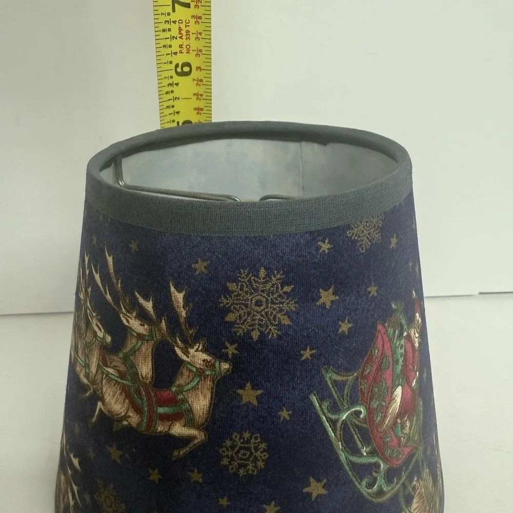 Santa's Sleigh Flying Reindeer Mini Clip On Christmas‎ Light Lamp Shade